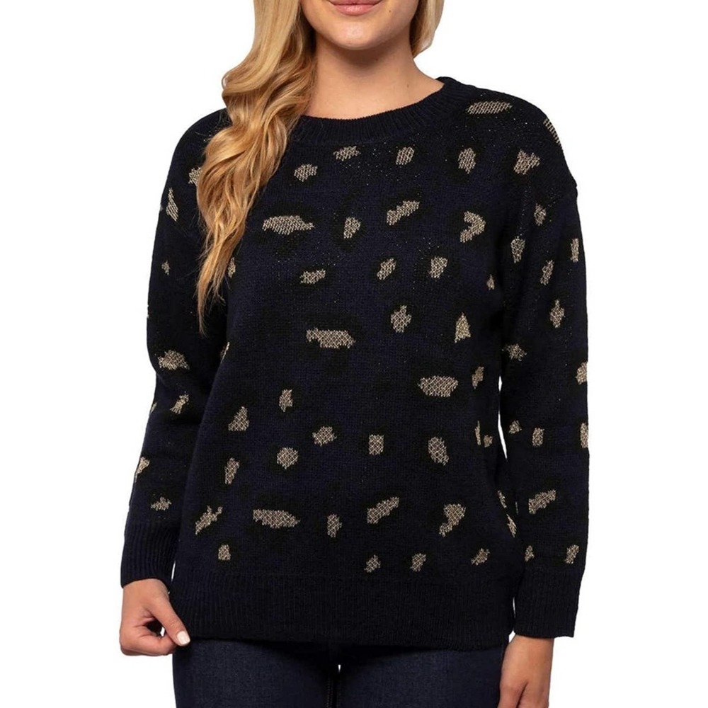 Kendall & Kylie Animal Print Sweater XL - Picture 1 of 12